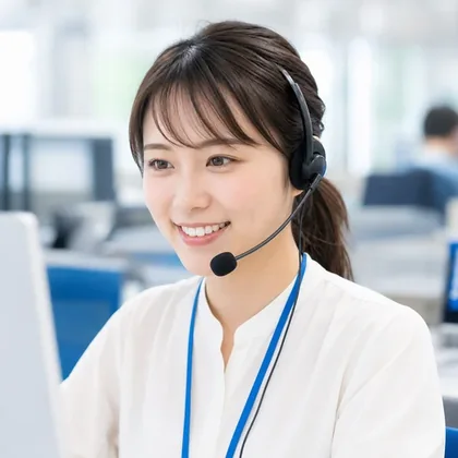面談調整を担当するスタッフ